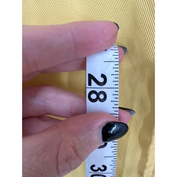 Ralph Lauren Shirt Womens Large Yellow Chambray Button Long Sleeve Lyocell - Picture 5 of 6